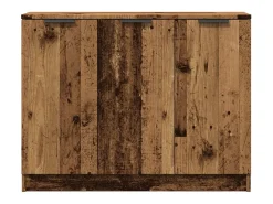 Aparador de madera de ingeniería envejecida 90,5x30x70 cm