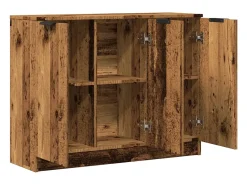 Aparador de madera de ingeniería envejecida 90,5x30x70 cm