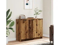 Aparador de madera de ingeniería envejecida 90,5x30x70 cm