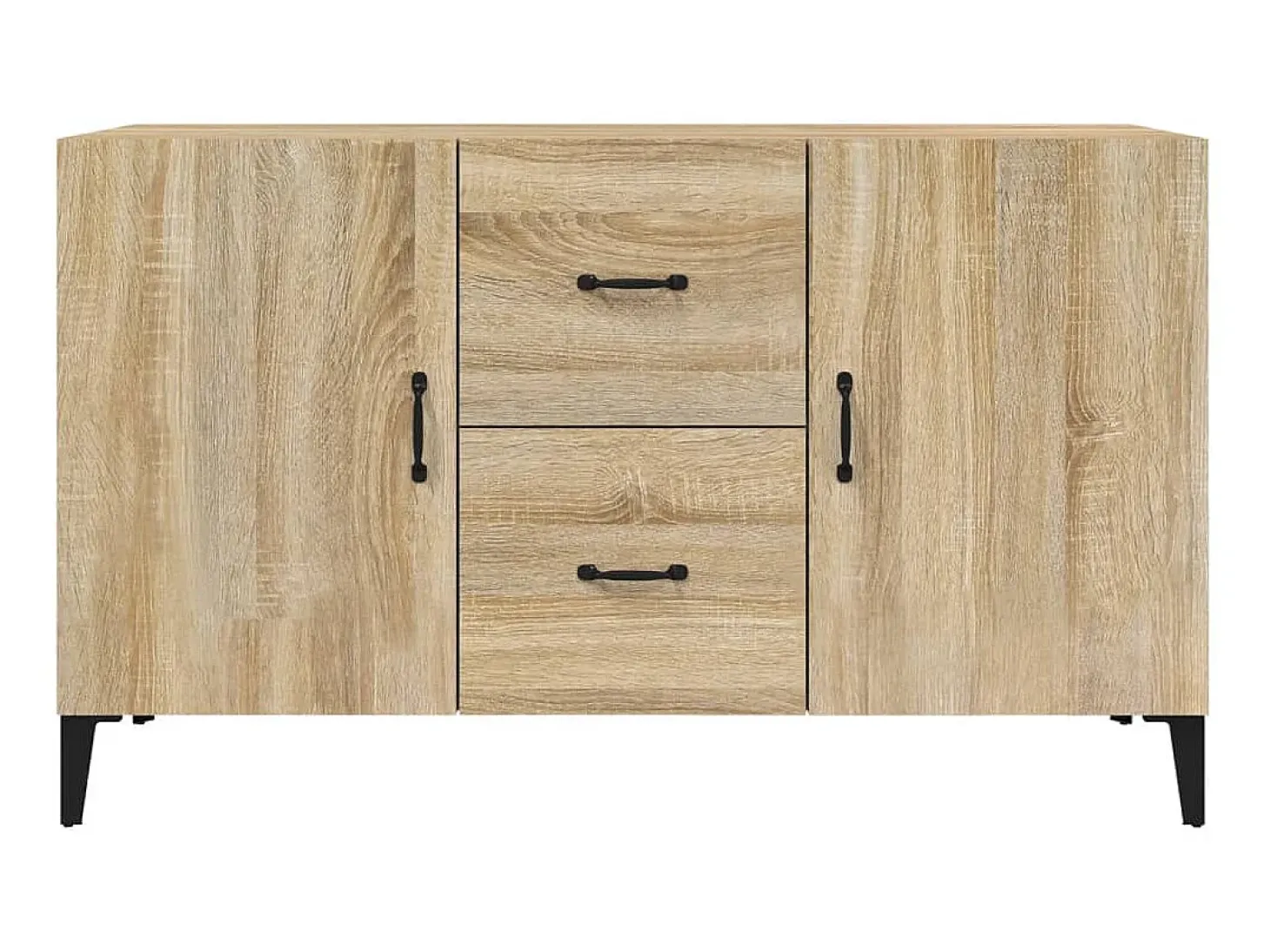 Aparador de madera de ingeniería roble Sonoma 100x36x60 cm ES98554