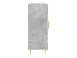 Aparador de madera de ingeniería gris hormigón 69,5x34x90 cm