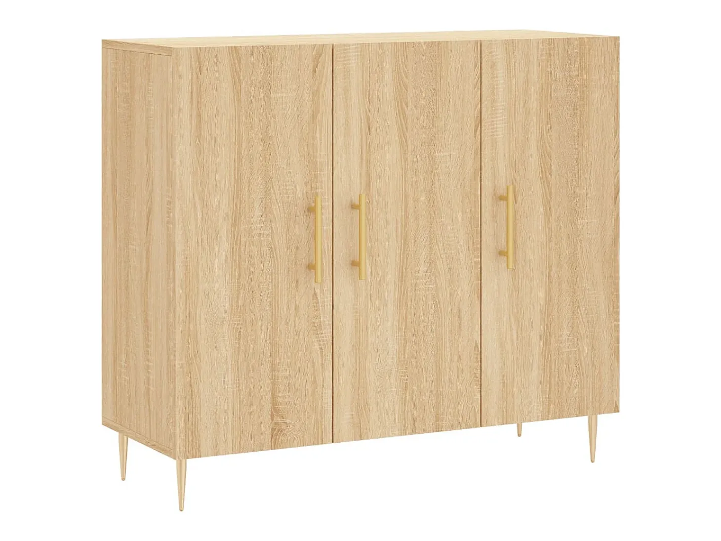 Aparador de madera de ingeniería roble Sonoma 90x34x80 cm