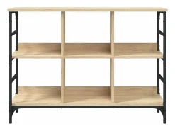Aparador de madera de ingeniería roble Sonoma 102x32x73,5 cm ES167426