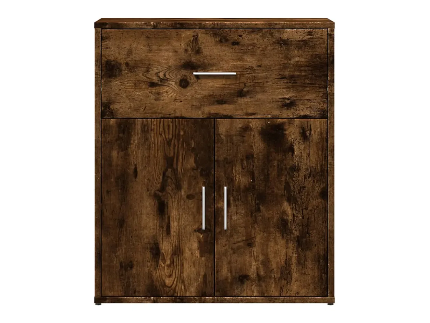 Aparador de madera de ingeniería roble ahumado 60x31x70 cm