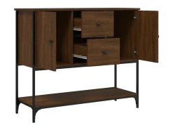 Aparador de madera de ingeniería marrón roble 100x36x85 cm