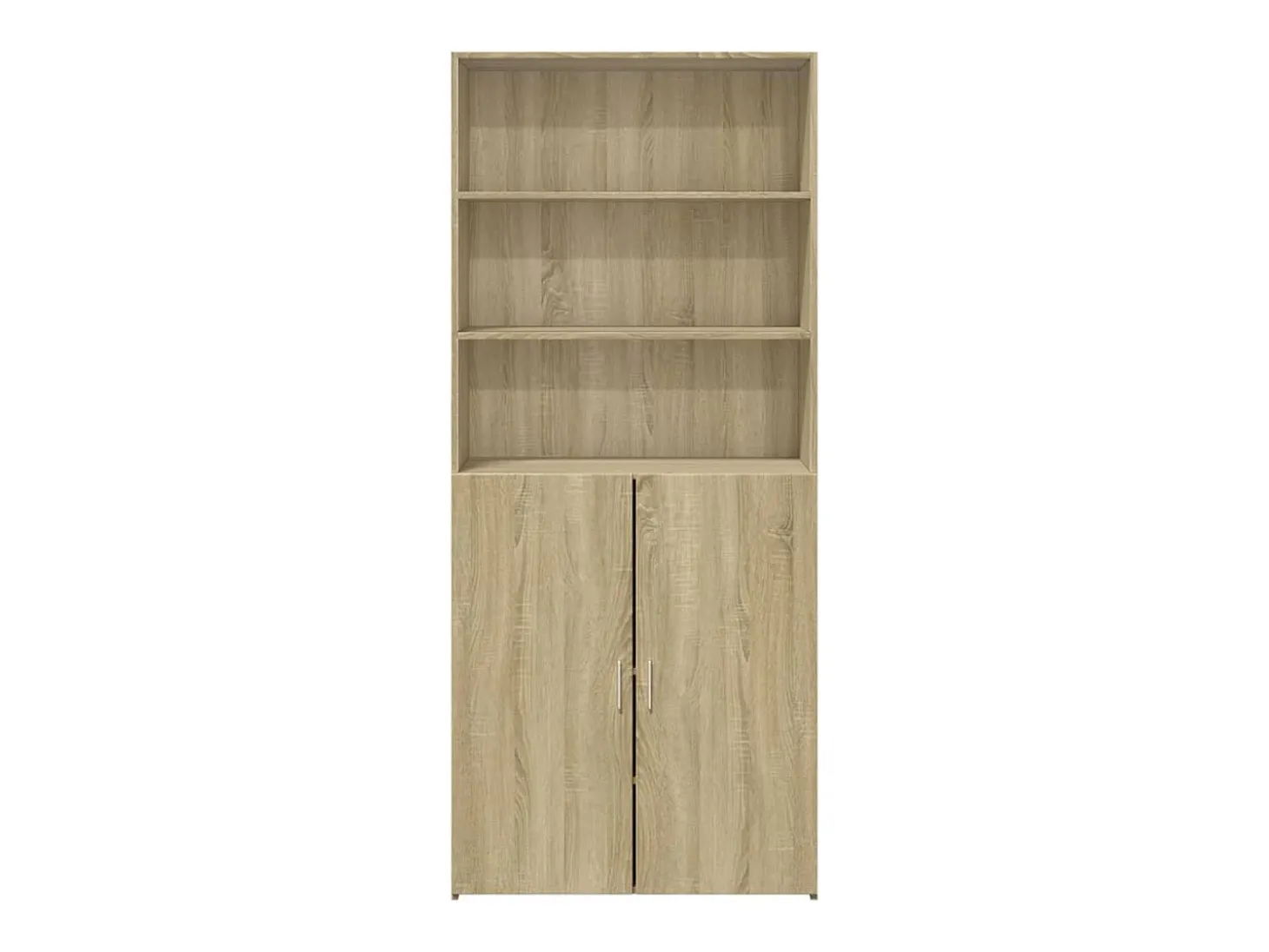 Aparador de madera de ingeniería roble Sonoma 80x42,5x185 cm