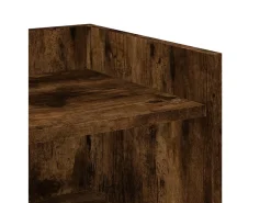 Aparador de madera de ingeniería roble ahumado 45x35x75 cm