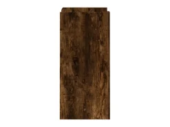 Aparador de madera de ingeniería roble ahumado 45x35x75 cm