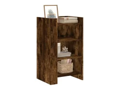 Aparador de madera de ingeniería roble ahumado 45x35x75 cm