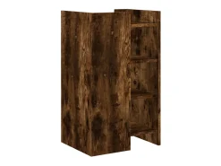 Aparador de madera de ingeniería roble ahumado 45x35x75 cm