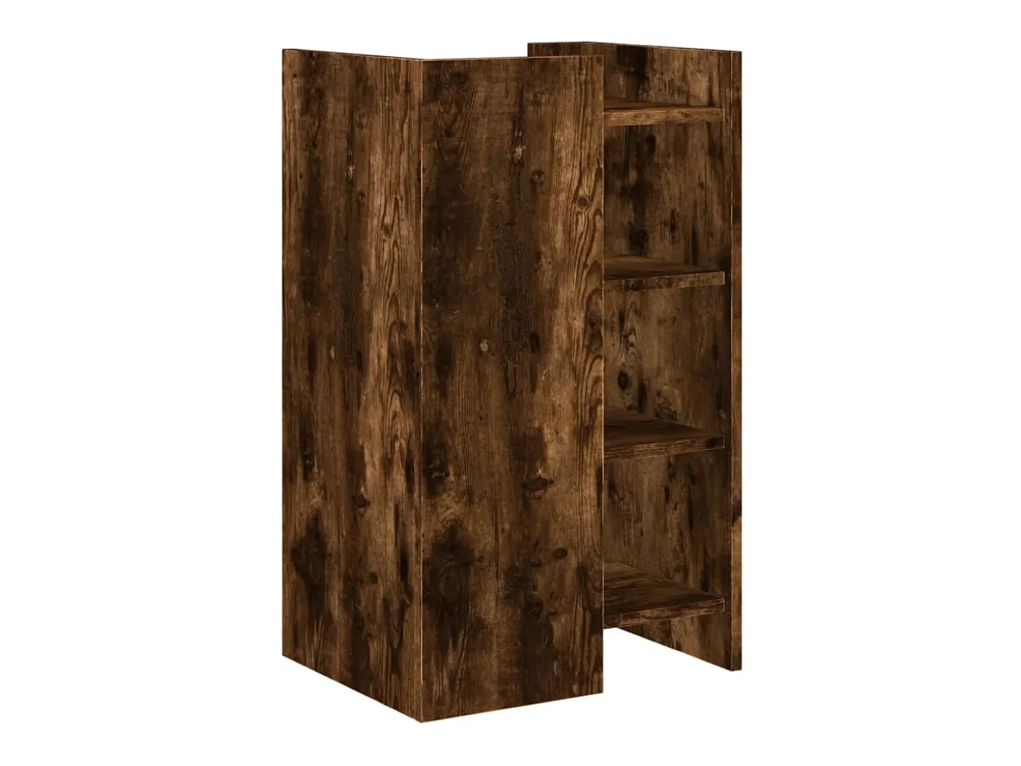 Aparador de madera de ingeniería roble ahumado 45x35x75 cm