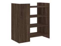 Aparador de madera de ingeniería marrón roble 73,5x35x75 cm