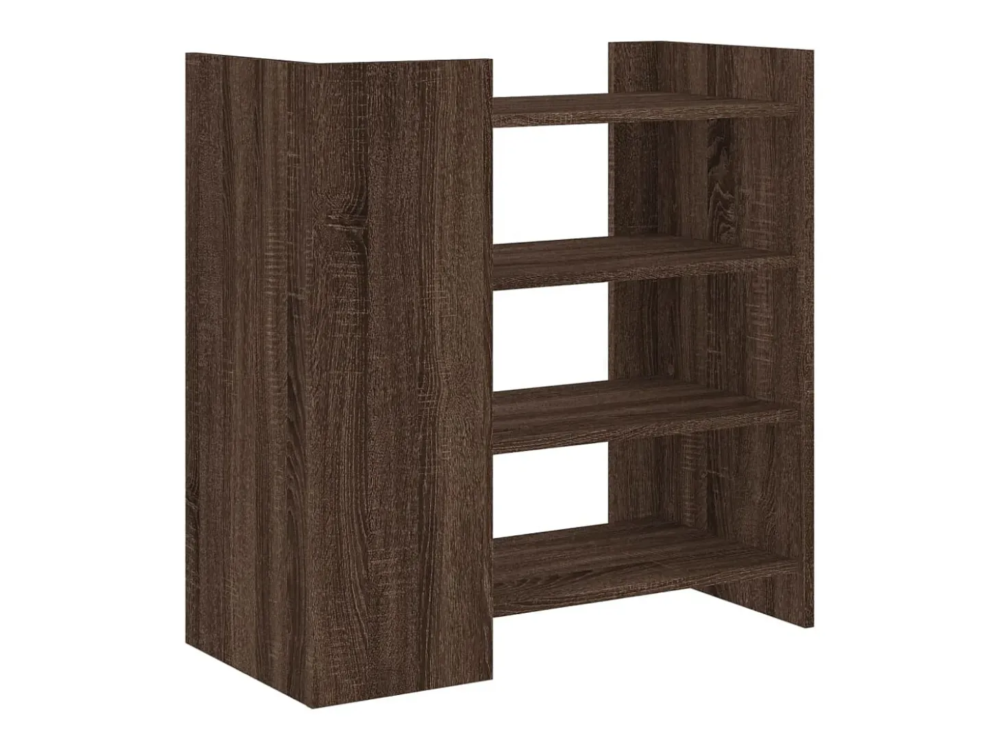 Aparador de madera de ingeniería marrón roble 73,5x35x75 cm