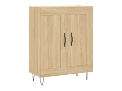 Aparador de madera de ingeniería roble Sonoma 69,5x34x90 cm ES36829