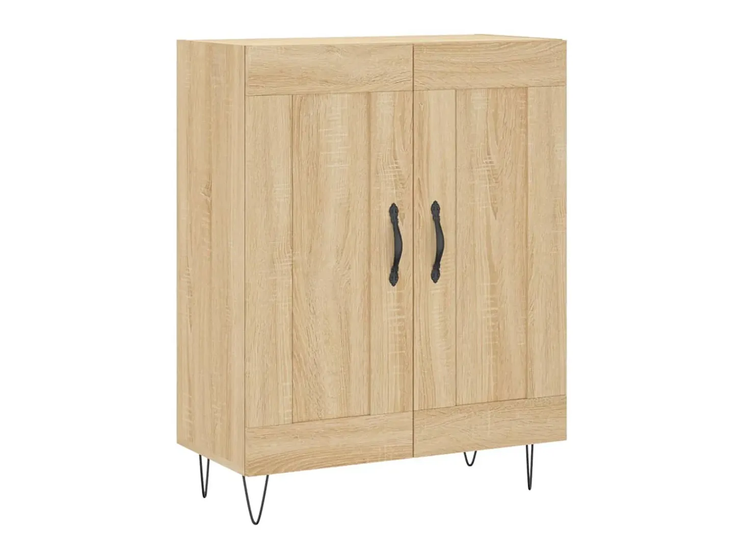Aparador de madera de ingeniería roble Sonoma 69,5x34x90 cm ES36829