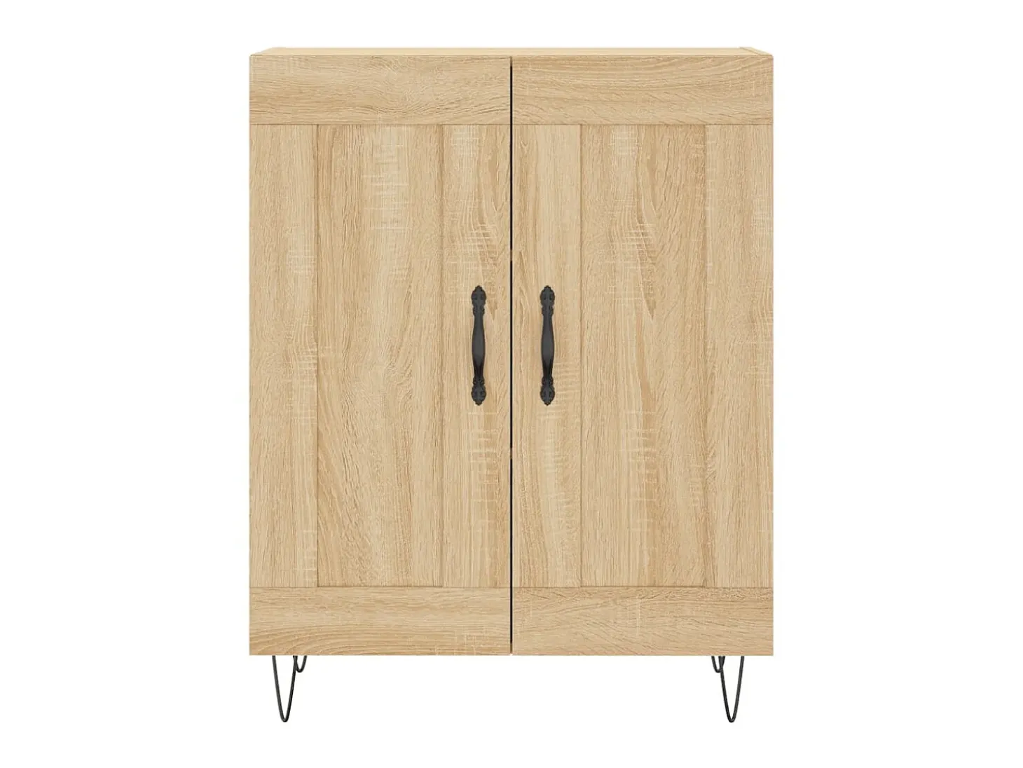 Aparador de madera de ingeniería roble Sonoma 69,5x34x90 cm ES36829