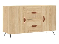 Aparador de madera de ingeniería roble Sonoma 100x36x60 cm ES57966