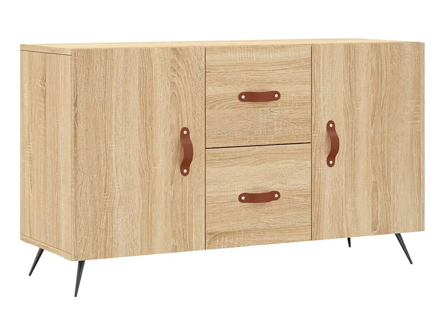 Aparador de madera de ingeniería roble Sonoma 100x36x60 cm ES57966