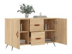 Aparador de madera de ingeniería roble Sonoma 100x36x60 cm ES57966