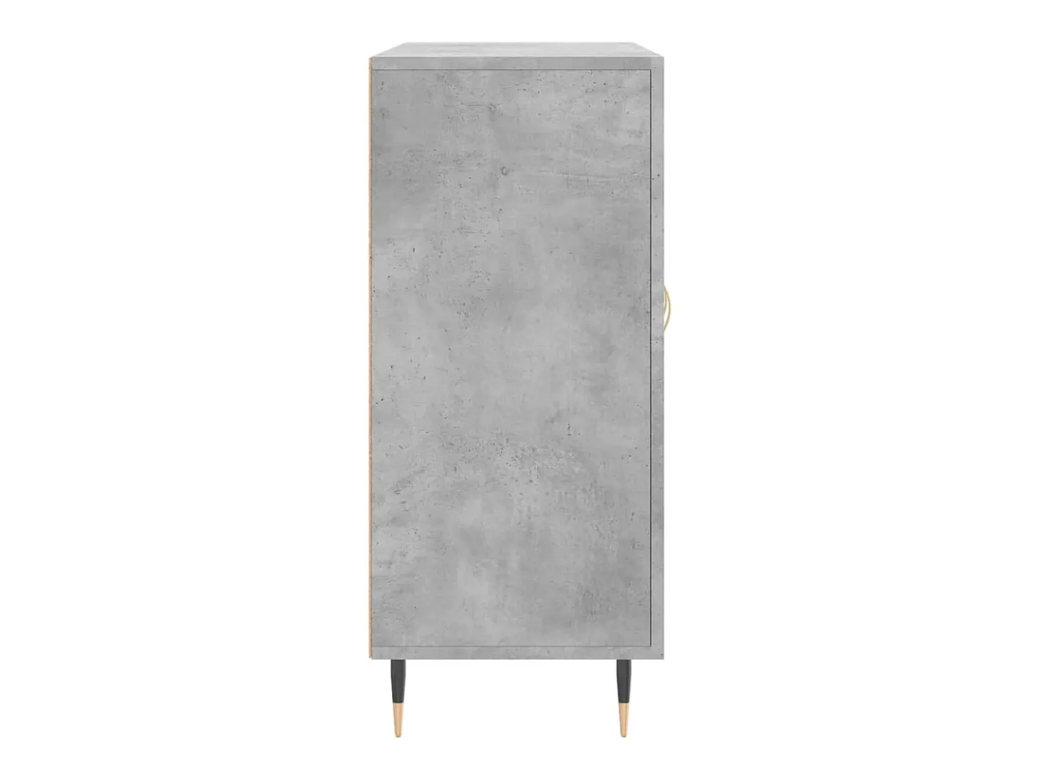 Aparador de madera de ingeniería gris hormigón 90x34x80 cm