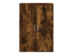 Aparador de madera de ingeniería roble ahumado 60x31x84 cm