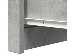 Aparador de madera de ingeniería gris hormigón 37,5x35x76 cm