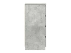 Aparador de madera de ingeniería gris hormigón 37,5x35x76 cm