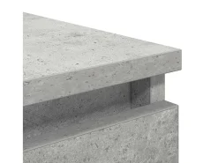 Aparador de madera de ingeniería gris hormigón 37,5x35x76 cm