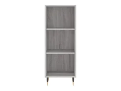 Aparador de madera de ingeniería gris Sonoma 34,5x32,5x90 cm