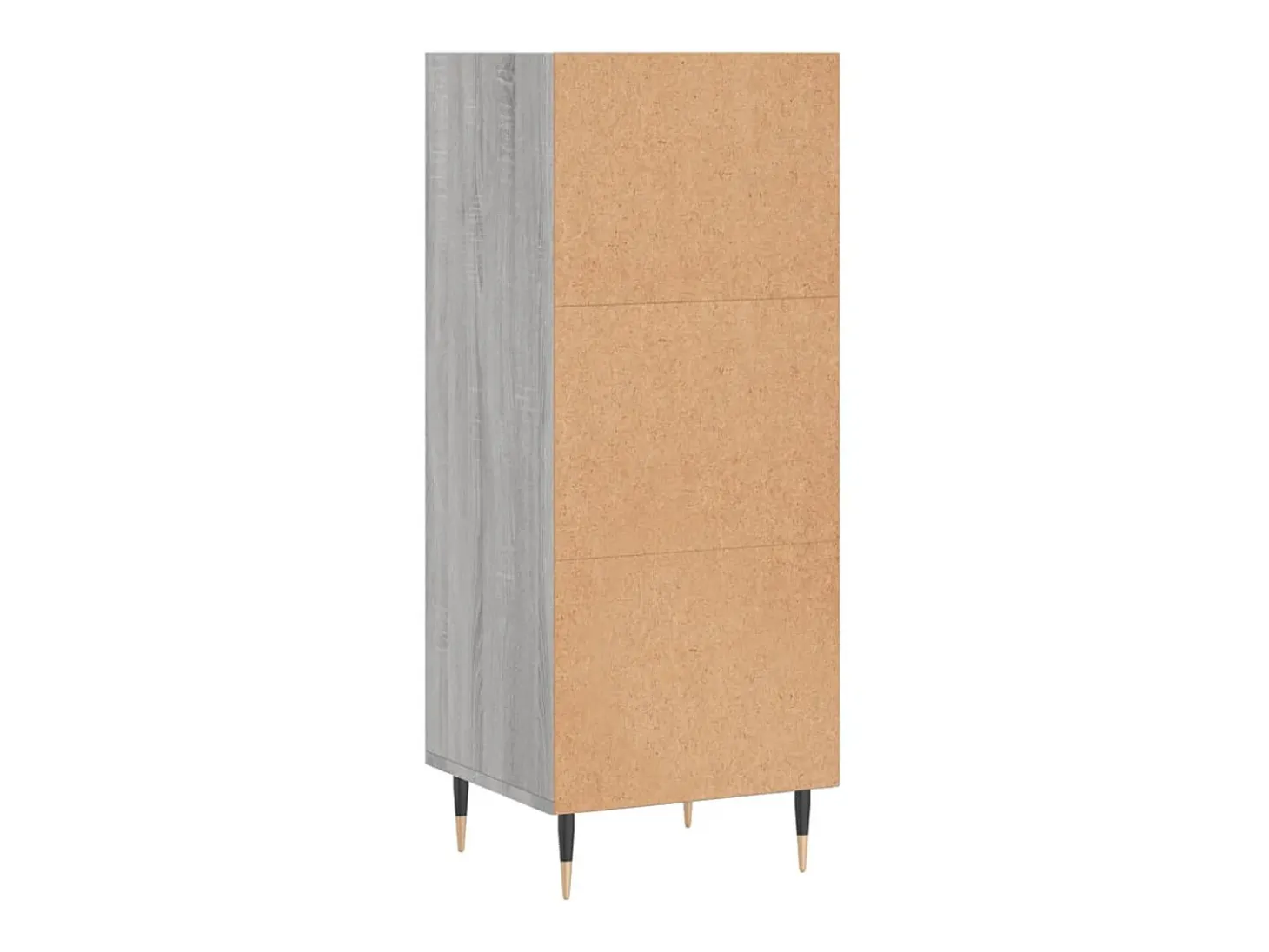 Aparador de madera de ingeniería gris Sonoma 34,5x32,5x90 cm