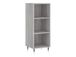 Aparador de madera de ingeniería gris Sonoma 34,5x32,5x90 cm