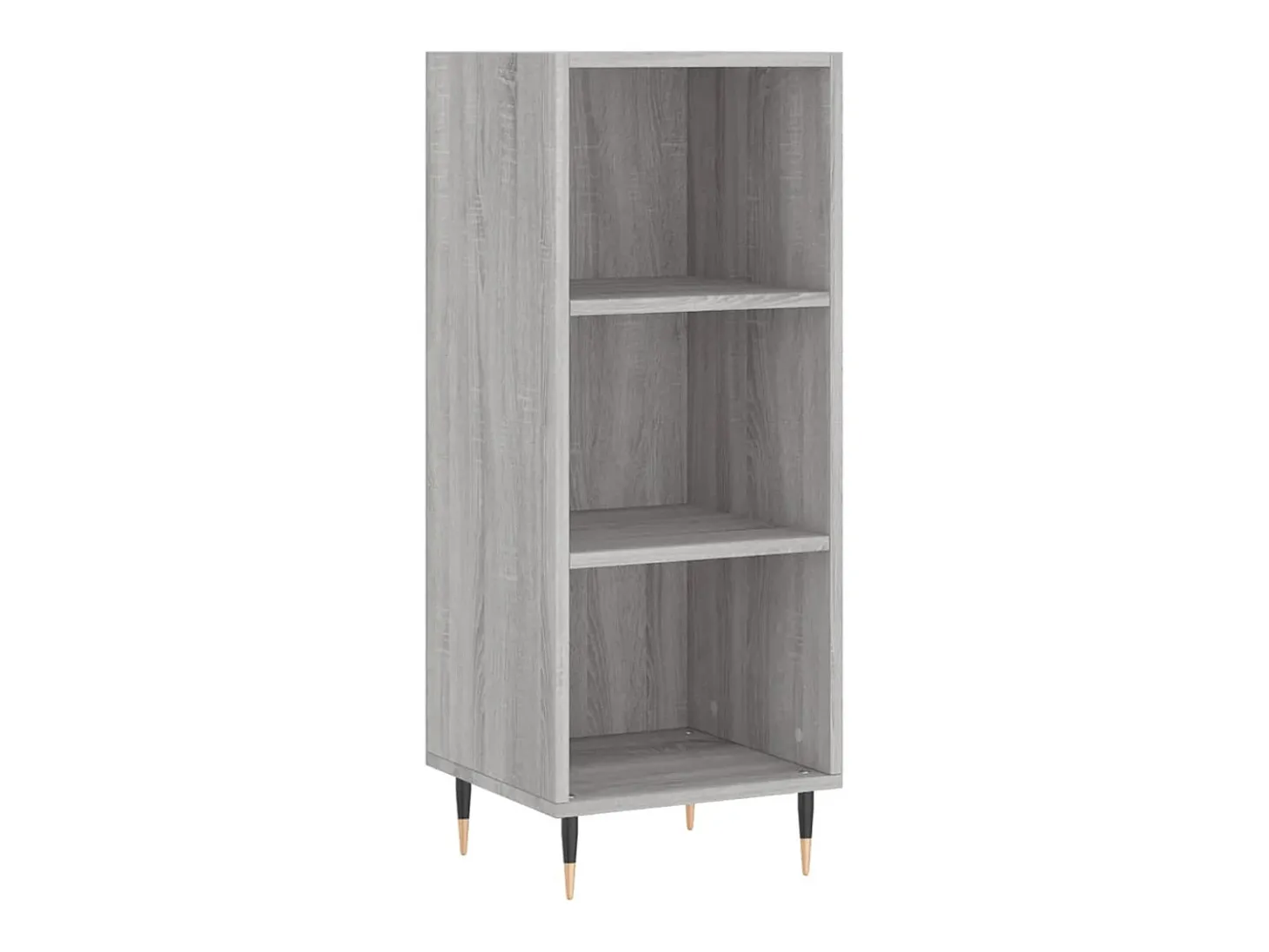 Aparador de madera de ingeniería gris Sonoma 34,5x32,5x90 cm