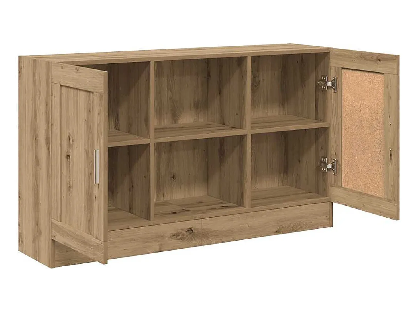 Aparador de madera de ingeniería roble artisan 120x30,5x70 cm