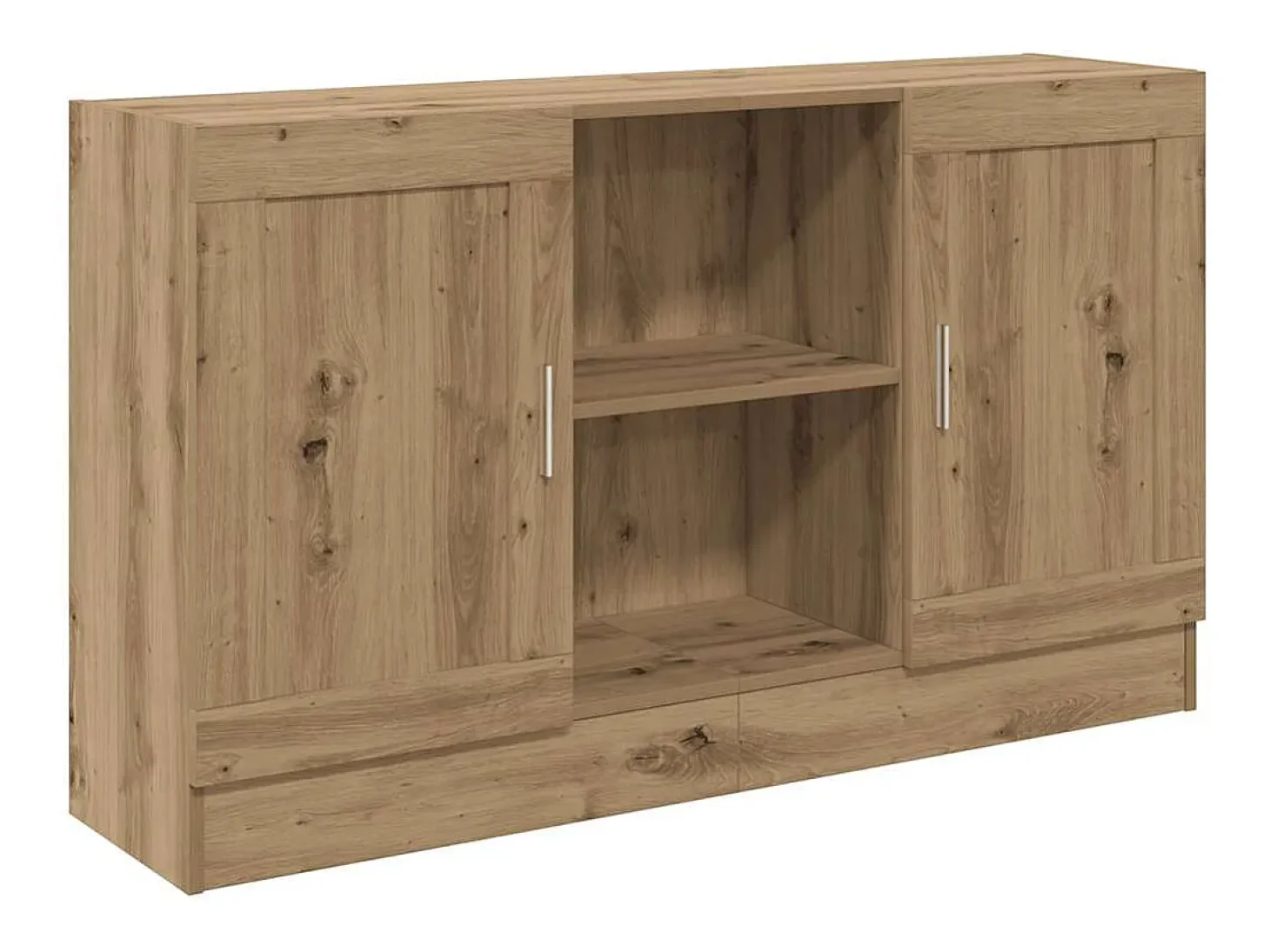 Aparador de madera de ingeniería roble artisan 120x30,5x70 cm