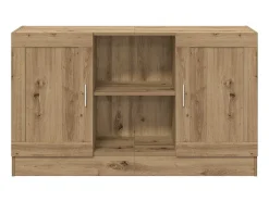 Aparador de madera de ingeniería roble artisan 120x30,5x70 cm