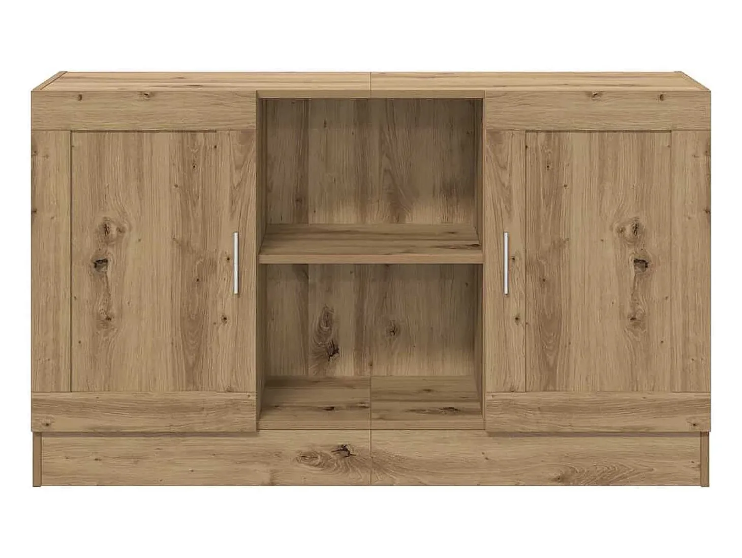 Aparador de madera de ingeniería roble artisan 120x30,5x70 cm