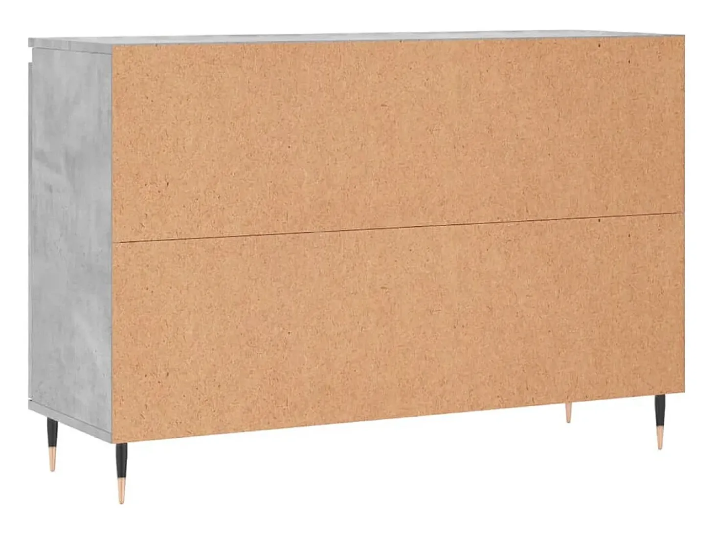 Aparador de madera de ingeniería gris hormigón 104x35x70 cm
