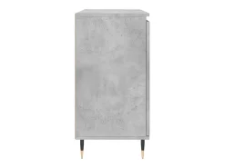 Aparador de madera de ingeniería gris hormigón 104x35x70 cm