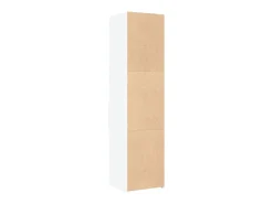 Aparador de madera de ingeniería blanco 45x42,5x185 cm