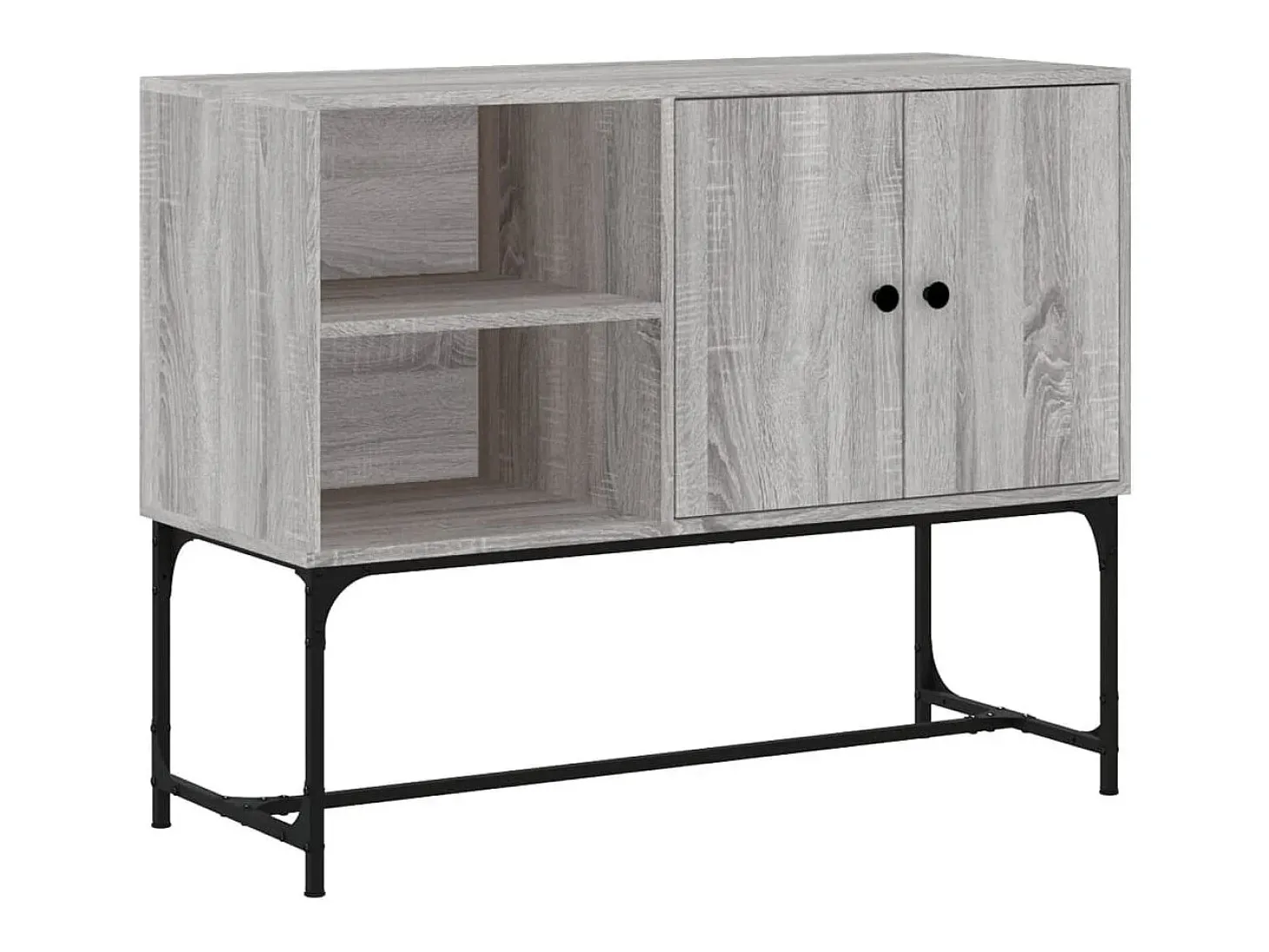 Aparador de madera de ingeniería gris Sonoma 100x40x79,5 cm