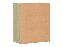 Aparador de madera de ingeniería 2 uds roble Sonoma 60x31x70 cm