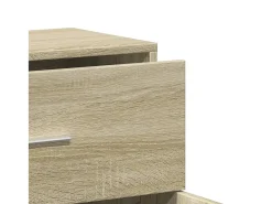 Aparador de madera de ingeniería 2 uds roble Sonoma 60x31x70 cm