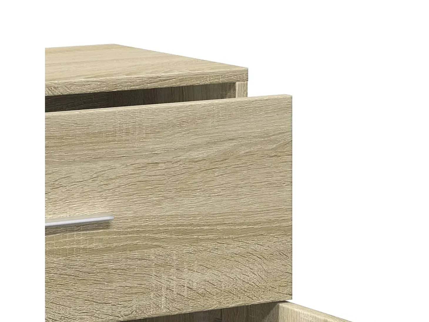 Aparador de madera de ingeniería 2 uds roble Sonoma 60x31x70 cm
