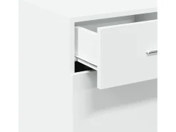 Aparador de madera de ingeniería blanco 40x42,5x93 cm