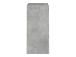 Aparador de madera de ingeniería gris hormigón 45x35x75 cm