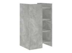 Aparador de madera de ingeniería gris hormigón 45x35x75 cm
