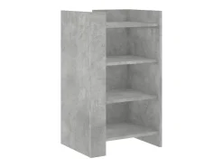 Aparador de madera de ingeniería gris hormigón 45x35x75 cm