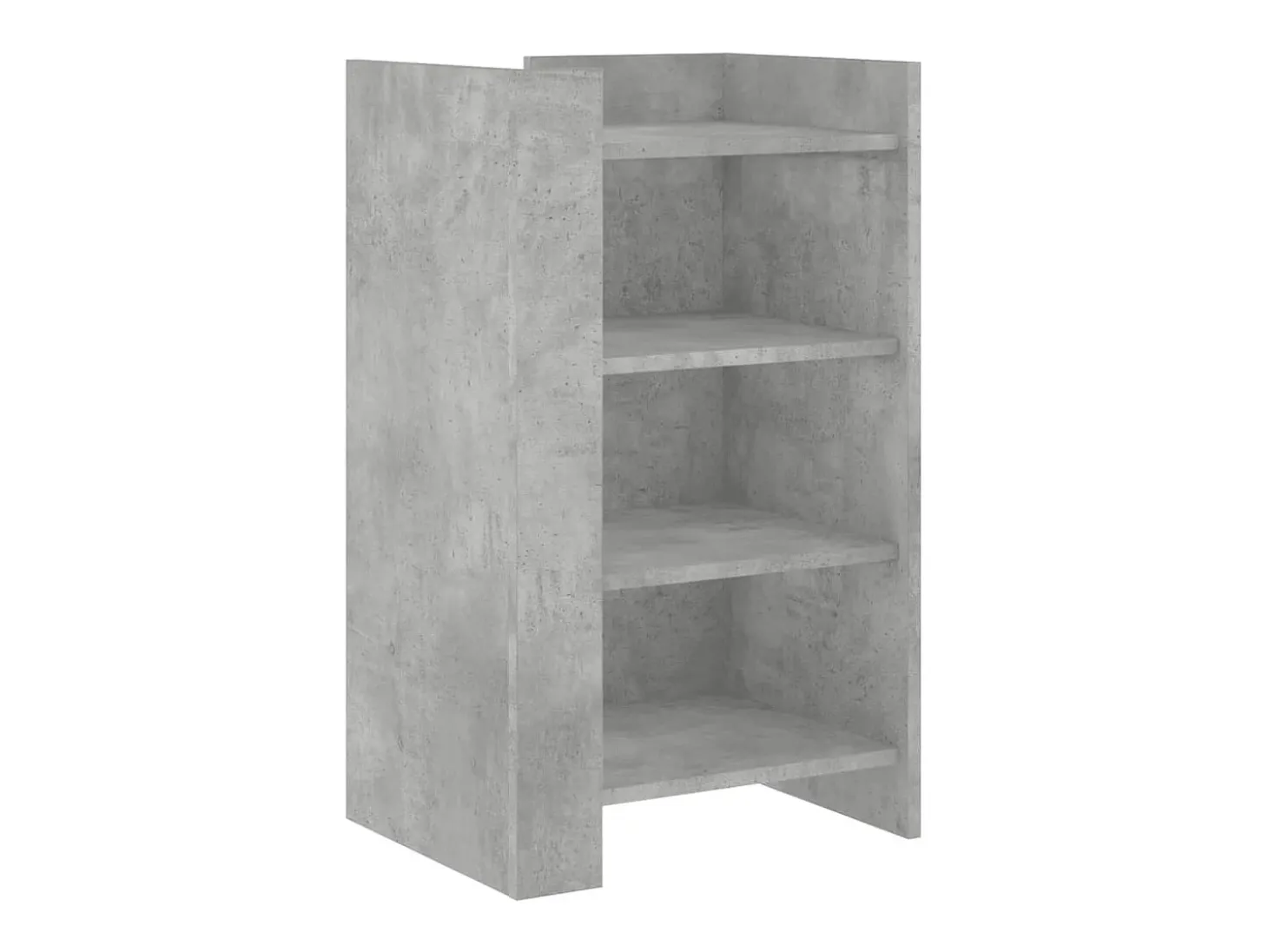 Aparador de madera de ingeniería gris hormigón 45x35x75 cm