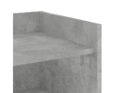 Aparador de madera de ingeniería gris hormigón 45x35x75 cm