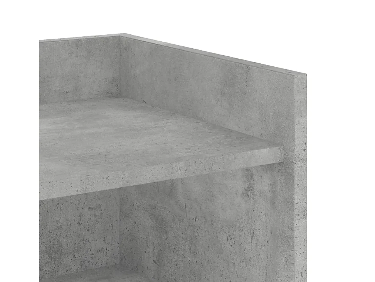 Aparador de madera de ingeniería gris hormigón 45x35x75 cm